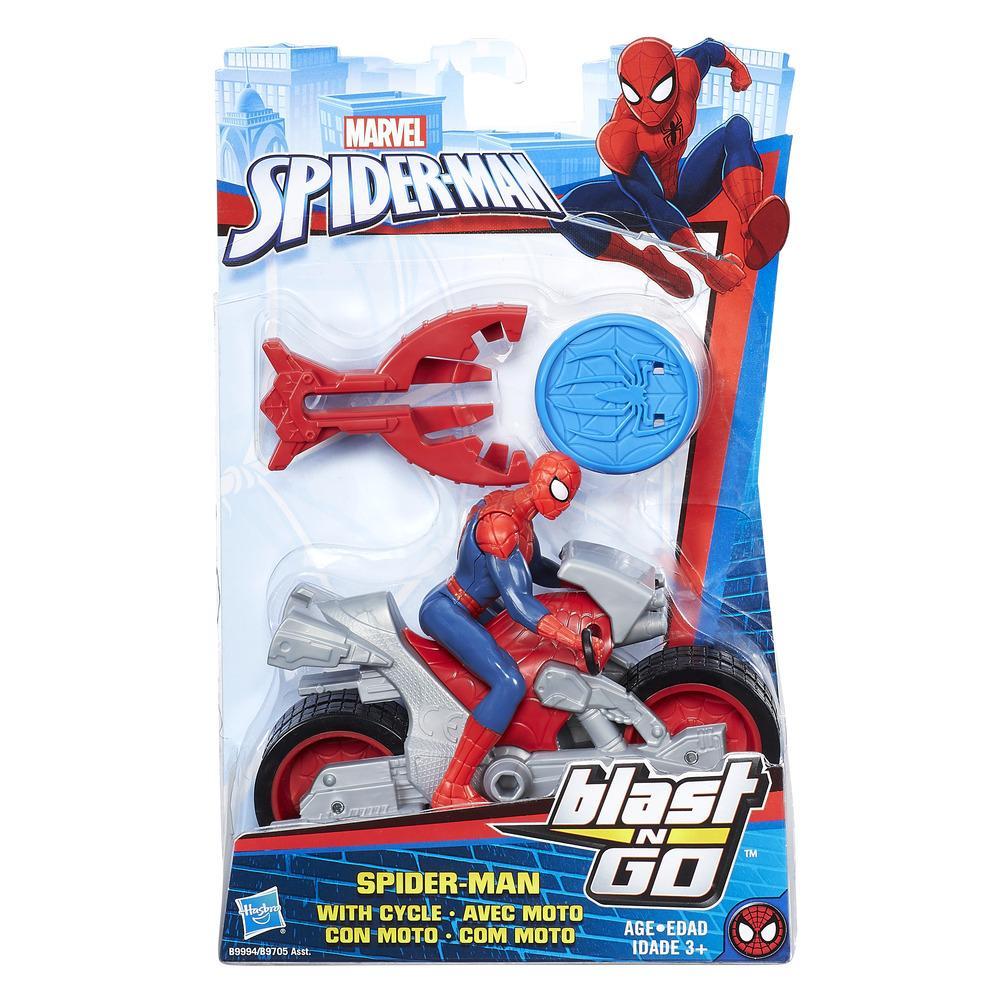 Фигурки из серии Spider-Man Человек-Паук и Моралес, с транспортом и стартером  